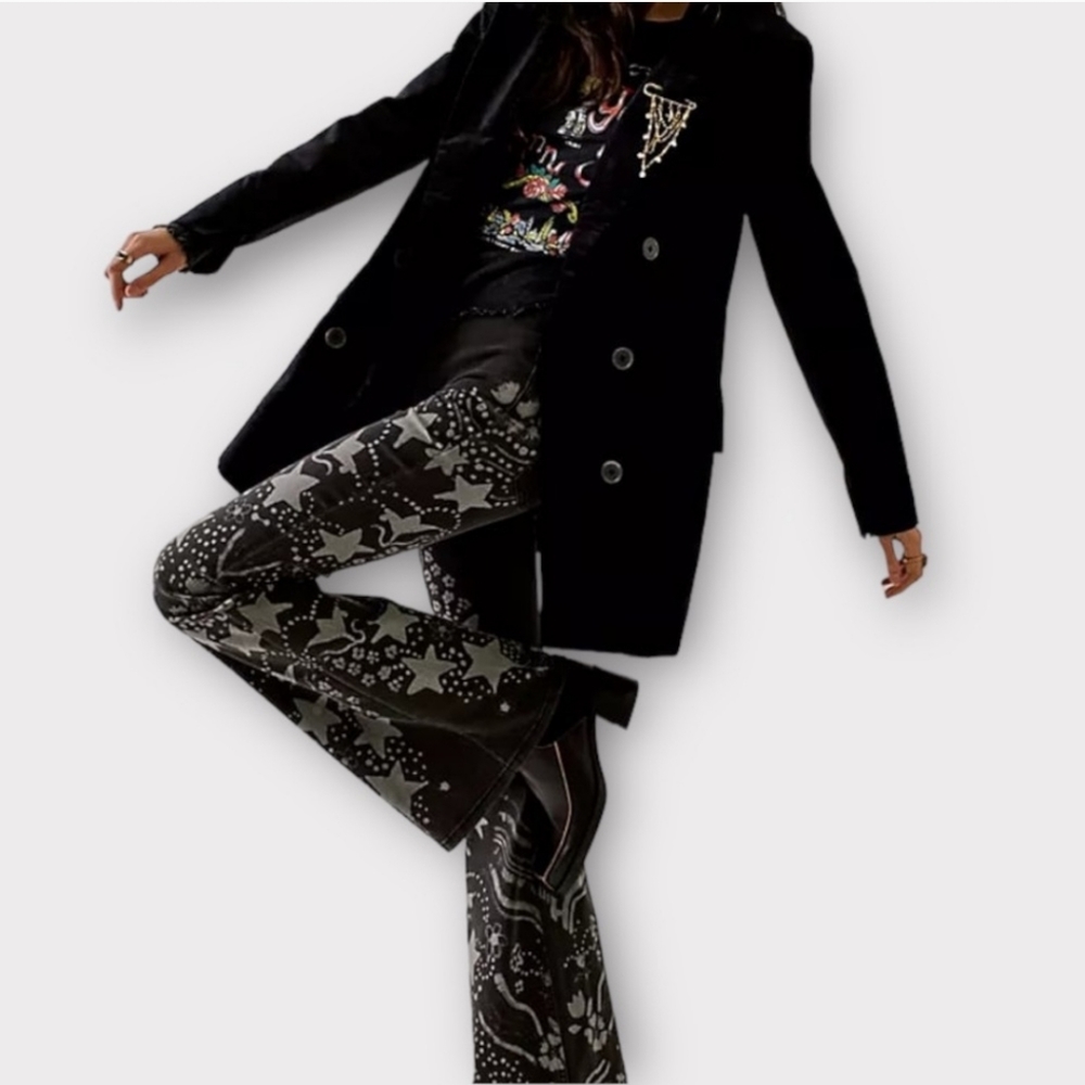 Free People Anna Sui Star Jeans